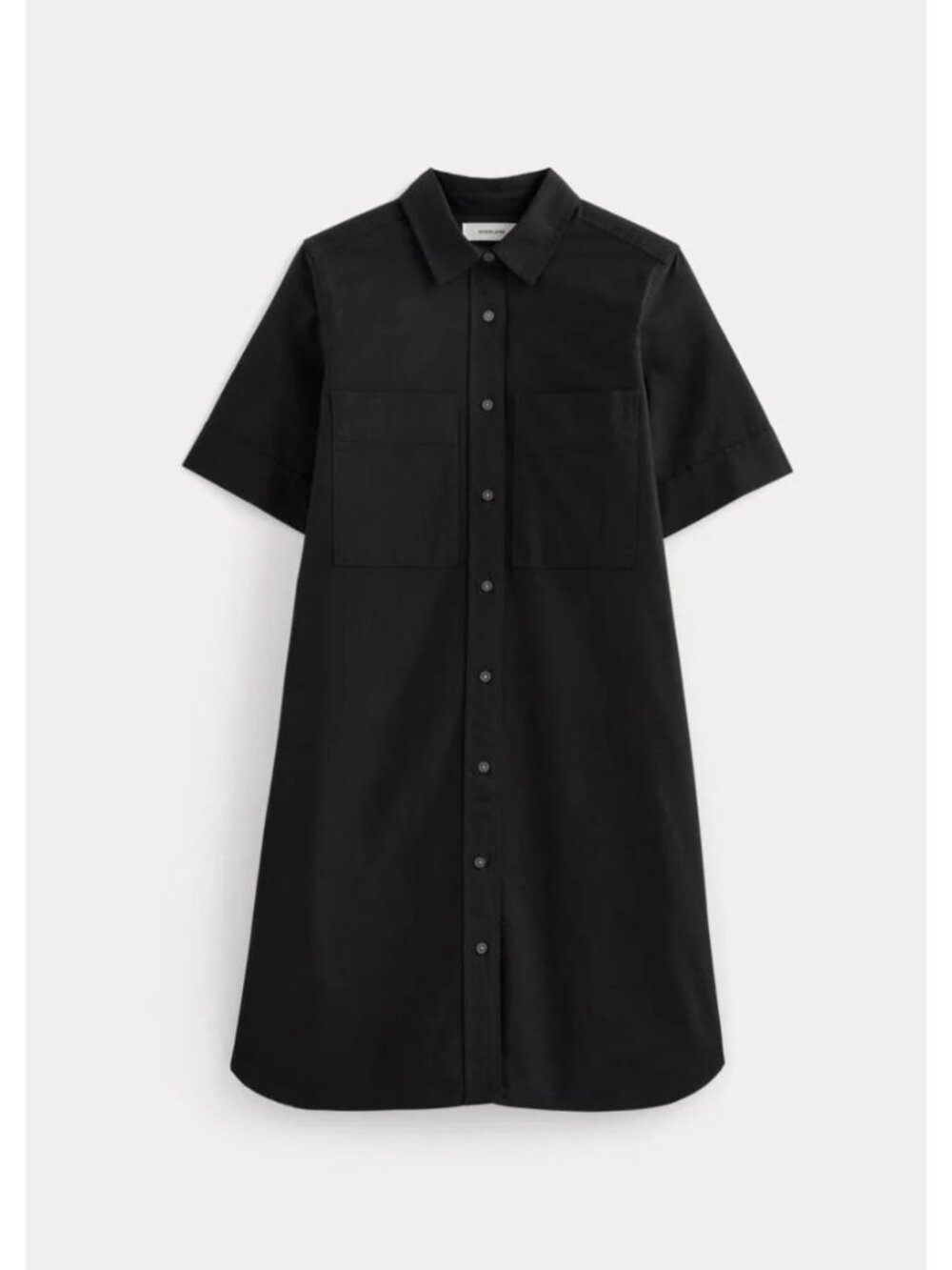 Everlane The Oxford Short-Sleeve Shirt Dress Black Size Medium NWT
